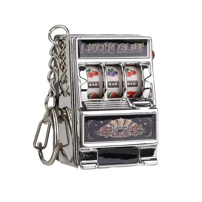 Mini Slot Machine Keychain – Lucky Spin Gadget