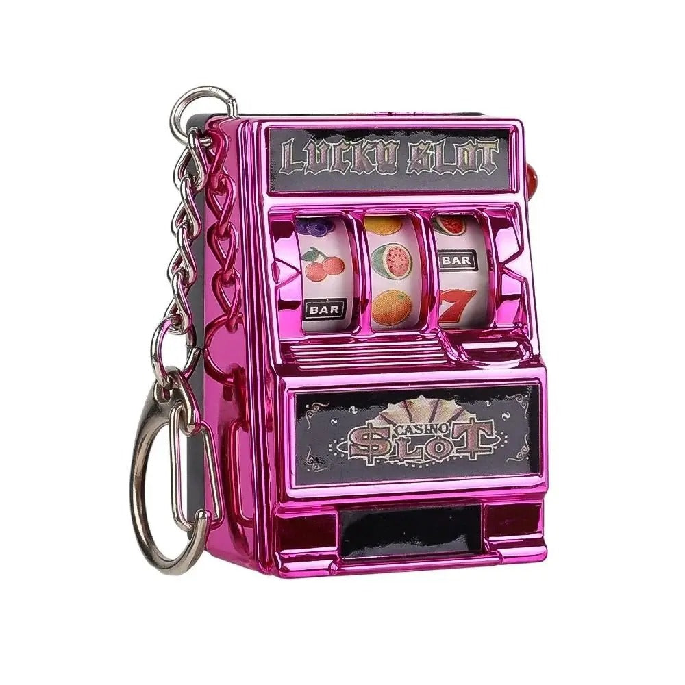 Mini Slot Machine Keychain – Lucky Spin Gadget