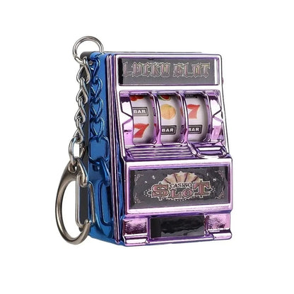 Mini Slot Machine Keychain – Lucky Spin Gadget