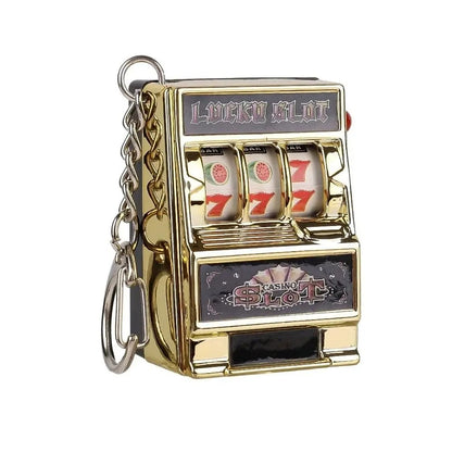 Mini Slot Machine Keychain – Lucky Spin Gadget